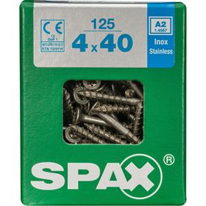 Spax - Universalschrauben 4.0 x 40 mm tx 20 Senkkopf - 125 Stk. Holzschrauben
