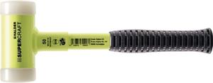 Halder Kunststofhamer | lengte 305 mm kop d. 40 mm | stalen buis | hard splintervrij nylon wit | 1 stuk - 3377.140 3377.140