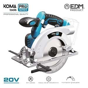 EDM 20V KreissÃge (Batterie und LadegerÃt nicht im Lieferumfang enthalten) koma tools pro series Batterie