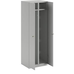 CERTEO Wolf Stahlschrank - Breite 600 mm, 2 Garderoben - TÃ¼ren lichtgrau