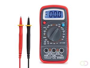 DIGITALE MULTIMETER - CAT. III 300 V / CAT. II 500 V - 1999 COUNTS - DATA HOLD / ACHTERGRONDVERLICHTING / ZOEMER