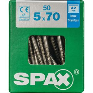 Spax - Universalschrauben 5.0 x 70 mm tx 20 Senkkopf - 50 Stk. Holzschrauben