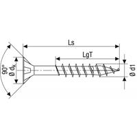 Spax universeelschroef T-Star + A2 inox 5x80mm 10 st