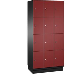 Cp CAMBIO FÃcherschrank mit Stahl-TÃ¼ren - 12 FÃcher, Breite 900 mm - Korpus