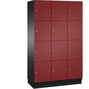 Cp CAMBIO FÃcherschrank mit Stahl-TÃ¼ren - 12 FÃcher, Breite 1200 mm - Korpus