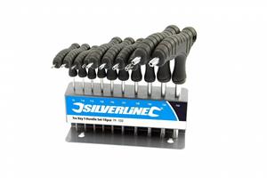 Silverline Torx Sleutels CrV met T-Handvat - T9 t/m T50