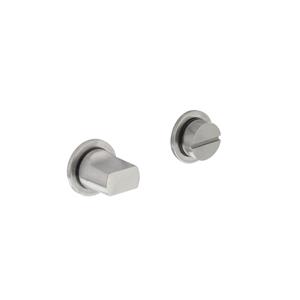Rozet met toilet-badkamersluiting zelfklevend minimalistisch 30x2,5mm RVS