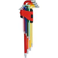 KSTOOLS KS TOOLS Torx-WinkelstiftschlÃ¼ssel-Satz, extra lang, 9-tlg