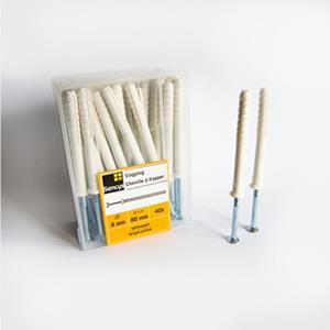 Sencys slagplug OB72 8 x 80mm 40 stuks