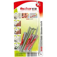 Fischer DÃ¼bel Duopower 6,0 x 50 mm, 4 StÃ¼ck DÃ¼bel