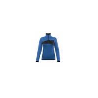 MASCOT - Fleecepullover ACCELERATE mit kurzem Reißverschluss Azurblau/Schwarzblau 18053-316-91010,  blau/schwarz