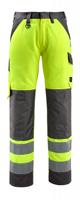 MASCOT - Maitland Hose mit Knietaschen SAFE LIGHT, hi-vis Gelb/Schwarzblau,  gelb/schwarz