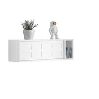 SOBUY FHK18-W Wandgarderobe mit SchiebetÃ¼ren und Fach Flurgarderobe Wandregal HÃngeregal Garderobe weiÃŸ BHT ca.: 75x23x20cm