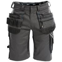 Dassy - Trix Arbeitsshorts mit Stretch und Holstertaschen,  anthrazitgrau/schwarz