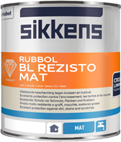 Sikkens rubbol bl rezisto mat wit 0.5 ltr