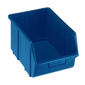 Magazijnbak van polypropyleen, l x b x h = 355 x 220 x 167 mm, blauw, VE = 10 stuks