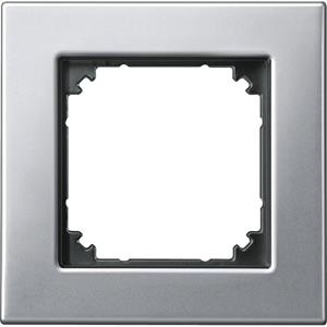 Merten 475160 Platinsilber Metallrahmen 1fach - Merten 475160 Platinsilber Metallrahmen 1fach