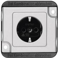 Merten Einsatz Schutzkontakt-Steckdose Silber MEG2300-7060