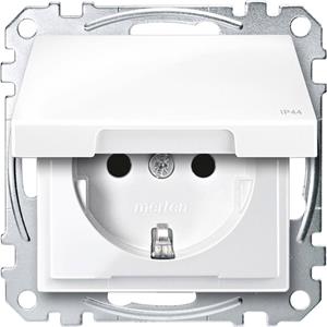 Merten MEG2314-0319 SCHUKO m. Kld., IP44, polar - Merten MEG2314-0319 SCHUKO m. Kld., IP44, polar