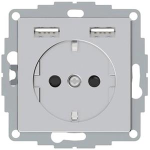 Merten Einsatz System Design Aluminium MEG2366-0460