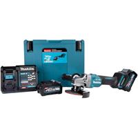 Makita Haakse slijper GA005GM201 2 x 4,0 Ah accu en lader in begrepen