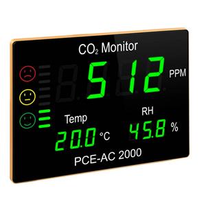 PCE Instruments PCE-AC 2000 CO₂-meter Temperatuur, Vochtigheid, Koolstofdioxide