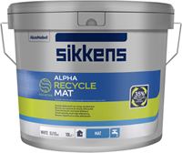 Sikkens alpha recycle mat wit 10 ltr