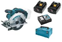 Makita DSS610RMJ 18V Li-Ion Accu cirkelzaag set (2x 4.0Ah accu) in Mbox - 165mm