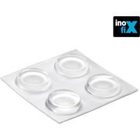 INOFIX Selbstklebender Schutztropfen ø19 x4 mm. (4 Stück Blister) weiß Türhänger Blister - 