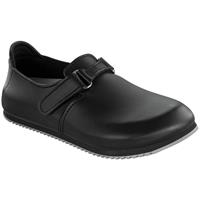 Birkenstock Clog Linz Superlauf, Naturleder, schwarz, schmal, 