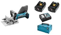 Makita DPJ180RMJ 18V Li-Ion accu lamellenfrees set (2x 4.0Ah accu) in Mbox