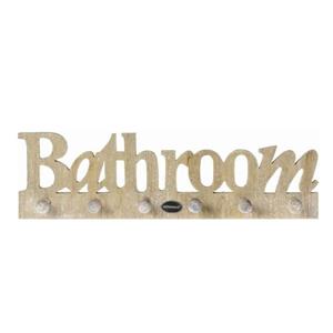 Benza Riverdale Haak Kapstok Voor De Badkamer Bathroom - Naturel - 5 X 40 X 11.5 Cm