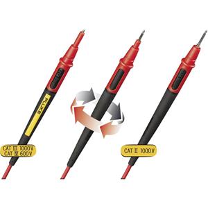 Fluke TL175 Veiligheidsmeetsnoerenset [Banaanstekker 4 mm - Testpunt] 1.50 m Zwart, Rood 1 stuk(s)