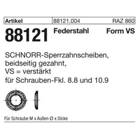 Sonstige Schnorr Scheiben ART 88121 Federstahl VS 20 S