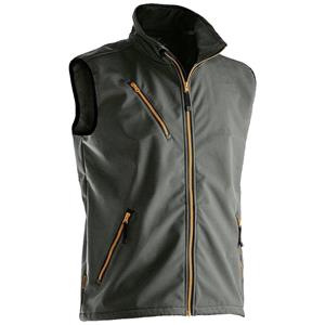 J7502-dunkelgrau-XL Softshell vest Softshell Jacket Light Maat: XL Donkergrijs