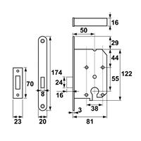 Axa KASTSLOT PC RVS 71255081 55E