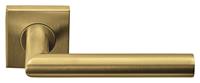 Formani Deurkruk BASICS LBII-19BSQR53G geveerd op vierkant rozet - PVD goud