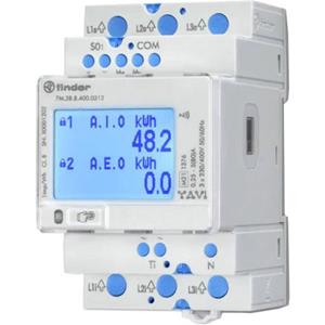 Finder 7M.38.8.400.0312 kWh-meter 3-fasen Digitaal 80 A 1 stuk(s)