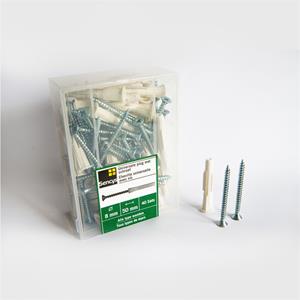 Sencys universele pluggen met haak 50x8mm 40st
