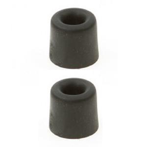6x stuks deurbuffer / deurstopper zwart rubber 35 x 30 mm -
