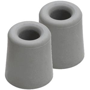 5x stuks deurstopper / deurbuffer rubber grijs 4,8 x 3,7 cm -