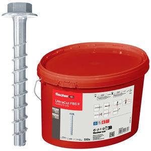 Fischer 563923 UltraCut FBS II 6x60/5 US Eimer (510) Betonschraube 6mm 60mm Stahl galvanisch verzink