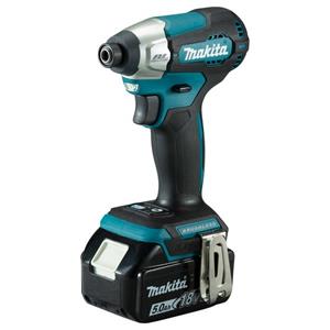 Makita DTD157RTJ 18V Accu Slagschroevendraaier, 5,0 Ah accu (2 st), snellader, in Mbox