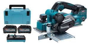 Makita KP001GM201 40V Max Schaaf 82mm met 2x4,0Ah Accu en Snellader in Mbox