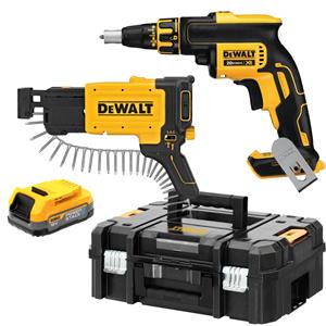 DeWALT DCF620E1K-XJ 18V Li-Ion accu gipsschroefmachine / bandschroefmachine set (1 x Power Stack accu) in TSTAK