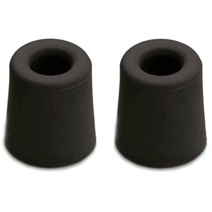 5x stuks deurstopper / deurbuffer rubber zwart 3,3 x 3 cm -