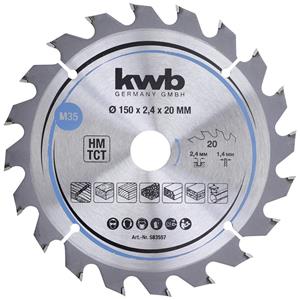 Kwb 583557 Hartmetall Kreissägeblatt 150 x 20mm 1St.