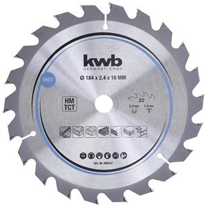 Kwb 586157 Hartmetall Kreissägeblatt 184 x 16mm 1St.