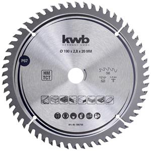 Kwb 586768 Hartmetall Kreissägeblatt 190 x 20mm 1St.