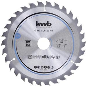 Kwb 587857 Hartmetall Kreissägeblatt 210 x 30mm 1St.